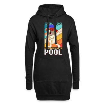 Sommerferien Schüler Ferien Schule Geschenk - Hoodie-Kleid - Schwarz - Vorne
