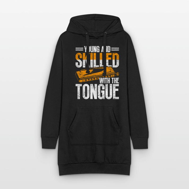 Harmonica harmonica player Hoodie Dress