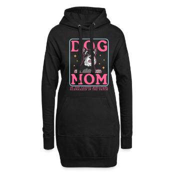 Schnauzer miniature Maman Schnauzer Chiens Cadeau - Sweat-shirt à capuche long Femme - noir - Devant
