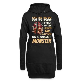 FSM Pastafarianismus - Hoodie-Kleid - Schwarz - Vorne