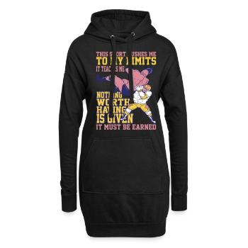 This Sport Pushes Me To My Limits 3 - Hoodie Dress - black - Front