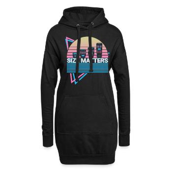 Kamera Fotografie Fotograf Retro - Hoodie-Kleid - Schwarz - Vorne