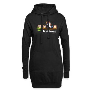 Soyez une licorne différente Soyez une licorne autiste - Sweat-shirt à capuche long Femme - noir - Devant