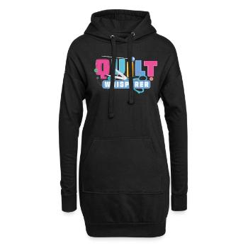 Quilting Quilt Patchwork Quilting Sewing Sewing Needle - Sweat-shirt à capuche long Femme - noir - Devant