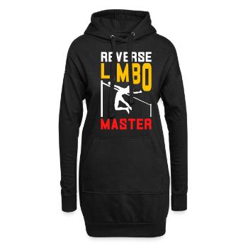 Stabhochsprung Stabhochspringer - Hoodie-Kleid - Schwarz - Vorne