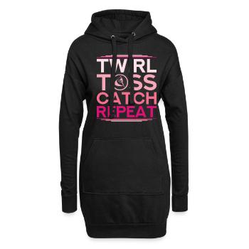 Color Guard Color Guardian Twil Toss Catch Repeat - Sweat-shirt à capuche long Femme - noir - Devant
