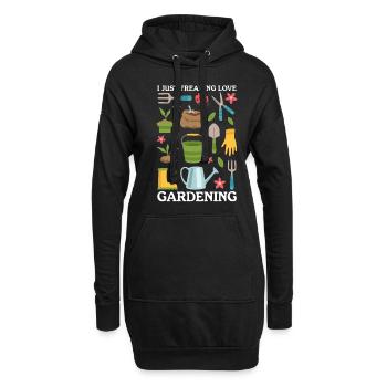 Jardinage Jardin Maison Jardinier Jardinier Cadeau - Sweat-shirt à capuche long Femme - noir - Devant