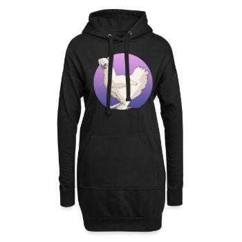 Silk Chicken Silkie Chicken Silk Chickens Cadeau - Sweat-shirt à capuche long Femme - noir - Devant