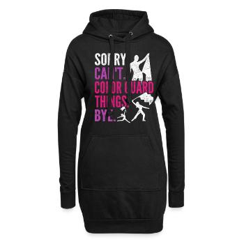 Color Guard désolé. Ne. Color Guard Things. Au revoir. - Sweat-shirt à capuche long Femme - noir - Devant