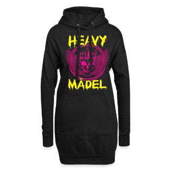 Biker Rocker, Heavy Rock, Punk, Hard Girl Metal - Hoodie-Kleid - Schwarz - Vorne