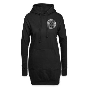 Adler - Hoodie-Kleid - Schwarz - Vorne