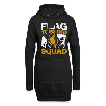 Color Guard Colorguard Flag Tossing Squad - Hoodie-Kleid - Schwarz - Vorne