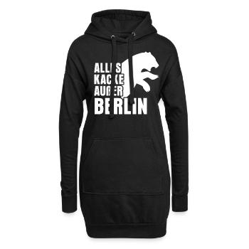 Berlin Spandau Berliner - Sweat-shirt à capuche long Femme - noir - Devant