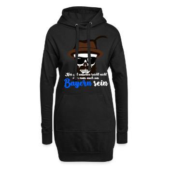 Bayern Hut - Hoodie-Kleid - Schwarz - Vorne
