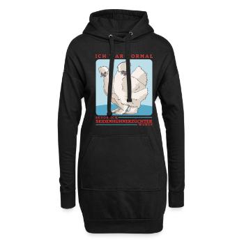 Silk Chicken Silkie Chicken Silk Chickens Cadeau - Sweat-shirt à capuche long Femme - noir - Devant