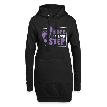 Infirmière Alzheimer’s Awareness Medical - Sweat-shirt à capuche long Femme - noir - Devant