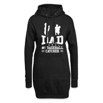 Sport Dad Vatertag Sport Team Fan Hobby - Hoodie-Kleid - Schwarz - Vorne