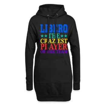 Libero, The Craziest Player Of The Team 2 - Hoodie-Kleid - Schwarz - Vorne