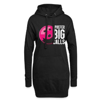 Bowling Femmes Bowler Ball Strike - Sweat-shirt à capuche long Femme - noir - Devant
