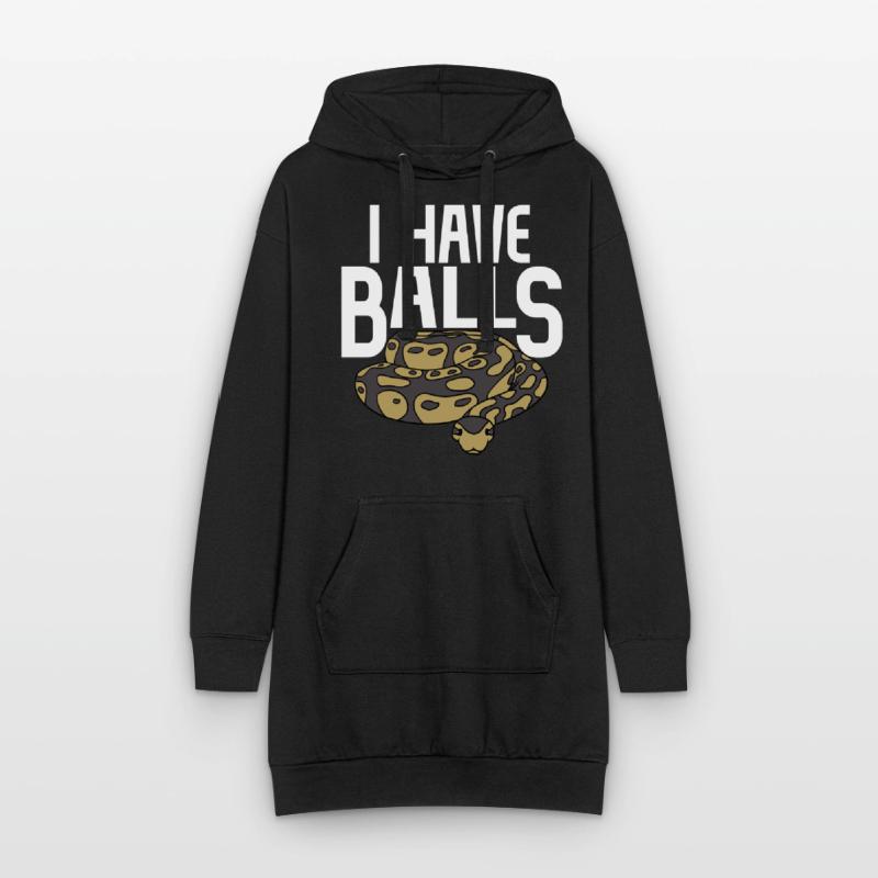 Serpent python boule Sweat-shirt à capuche long Femme
