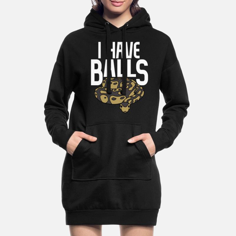 Serpent python boule Sweat-shirt à capuche long Femme