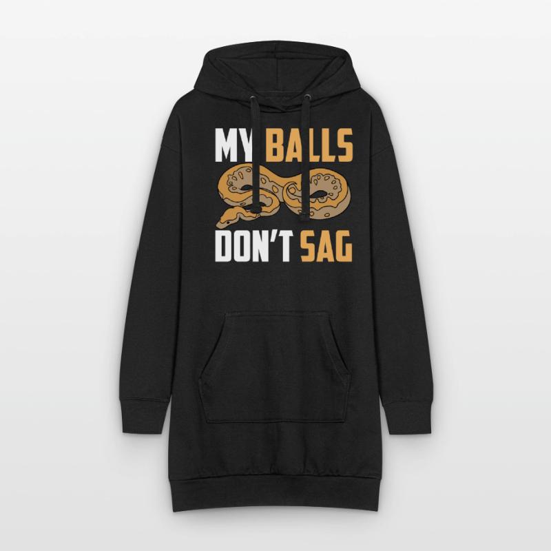 Serpent python boule Sweat-shirt à capuche long Femme