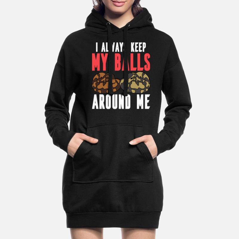 Serpent python boule Sweat-shirt à capuche long Femme