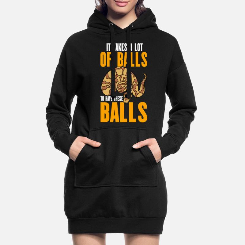 Ball Python Snake Hoodie Dress