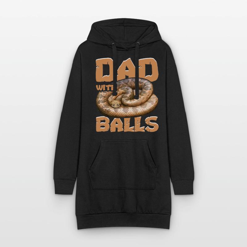 Serpent python royal Sweat-shirt à capuche long Femme