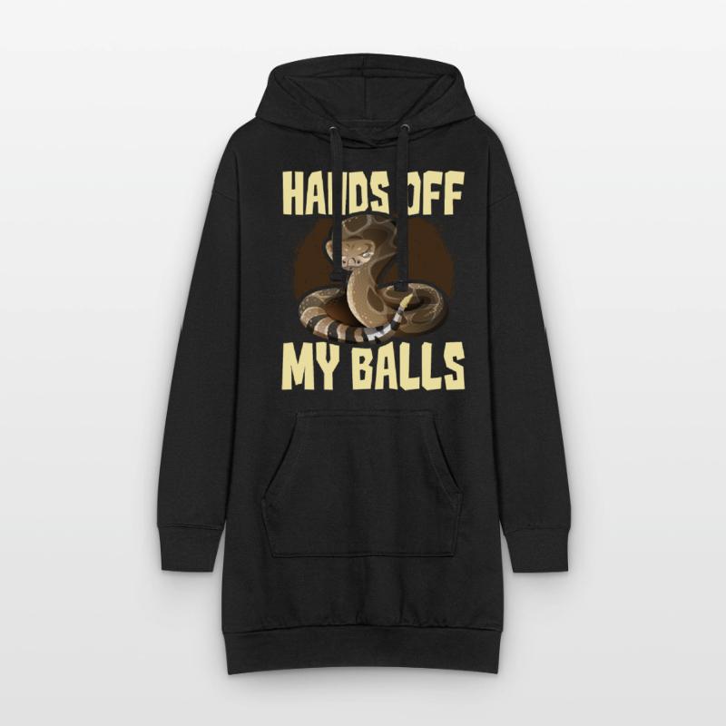 Serpent python royal Sweat-shirt à capuche long Femme