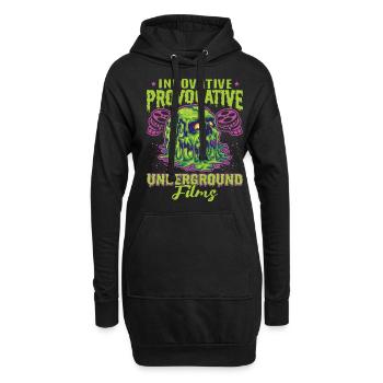 Underground Film, Independent Cinema, Horror - Hoodie-Kleid - Schwarz - Vorne