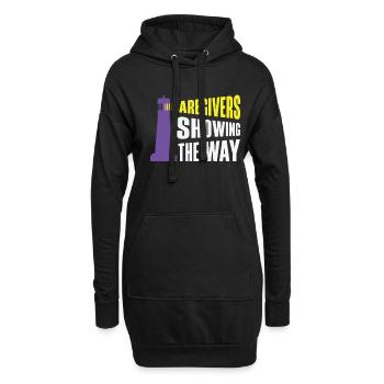 Infirmière Alzheimer’s Awareness Medical - Sweat-shirt à capuche long Femme - noir - Devant