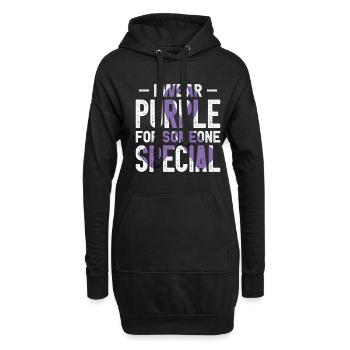 Infirmière Alzheimer’s Awareness Medical - Sweat-shirt à capuche long Femme - noir - Devant