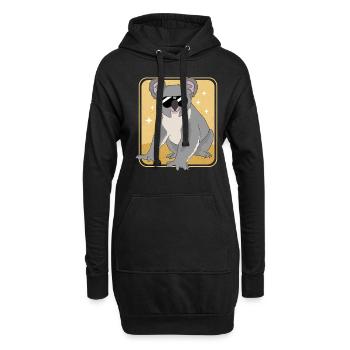 Koala Koalas Koala Bears Koala Bear Cadeau - Sweat-shirt à capuche long Femme - noir - Devant