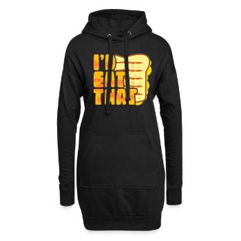 Fromage grillé Amateur de fromage Cadeau au fromage grillé - Sweat-shirt à capuche long Femme - noir - Devant