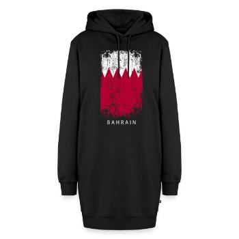 Souvenir Mit Der Landflagge Von Bahrain - Hoodie-Kleid - Schwarz - Vorne