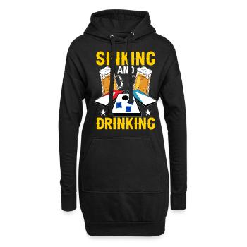 Cornhole Maisloch - Hoodie-Kleid - Schwarz - Vorne