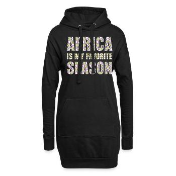 Afrique Africaine - Sweat-shirt à capuche long Femme - noir - Devant