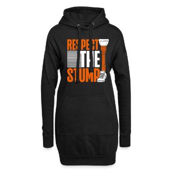 Prosthetic leg Respect The Stump - Hoodie Dress - black - Front