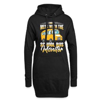Moniteur d’autobus scolaire Transport scolaire des préposés aux autobus - Sweat-shirt à capuche long Femme - noir - Devant