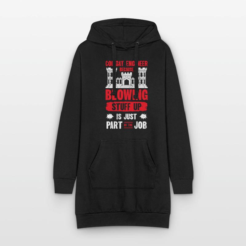 Combat Engineer Engineering Army Hoodie Dress
