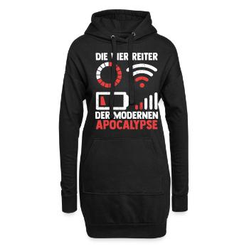 Die vier Reiter der modernen Apocalypse - Hoodie-Kleid - Schwarz - Vorne