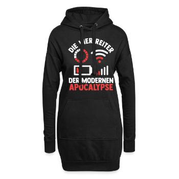 Die vier Reiter der modernen Apocalypse - Hoodie-Kleid - Schwarz - Vorne