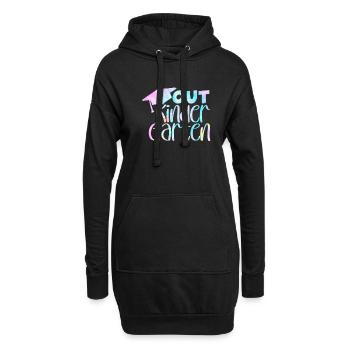 Enfant de maternelle Inscription scolaire Cadeau scolaire - Sweat-shirt à capuche long Femme - noir - Devant