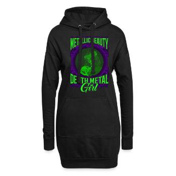 Goth Rock Satan Girl Woman Festivals Death Metal - Hoodie-Kleid - Schwarz - Vorne