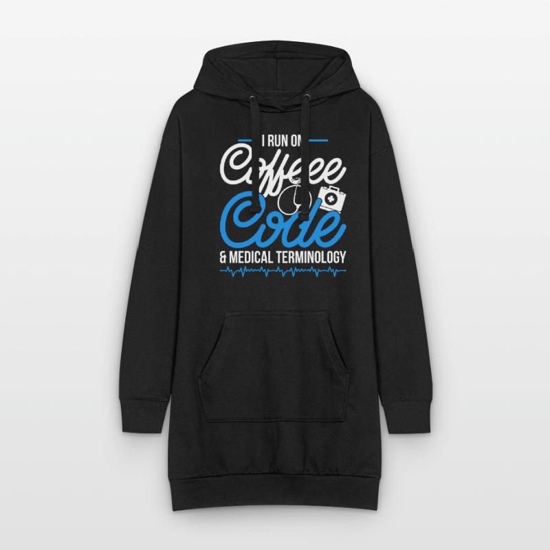 Coding Specialist Coffee, Code & Medical Terminology Hoodie Dress