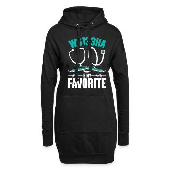 Kodierfachkraft W6133XA Is My Favorite - Hoodie-Kleid - Schwarz - Vorne