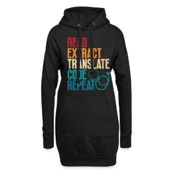 Coding Specialist Medical Encoder - Hoodie Dress - black - Front