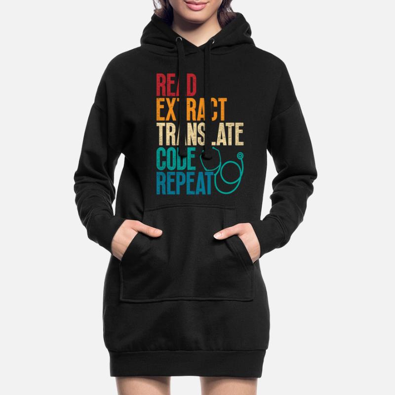 Coding Specialist Medical Encoder Hoodie Dress
