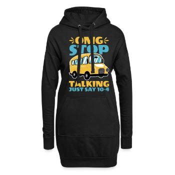 Omg arrête de parler, dis juste 10-4 2 - Sweat-shirt à capuche long Femme - noir - Devant